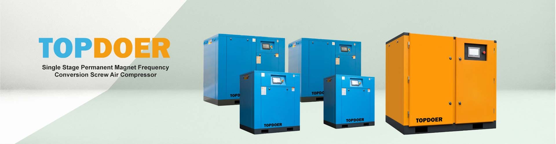 Single Stage Permanent Magnet Frequency Conversion Screw Air Compressor