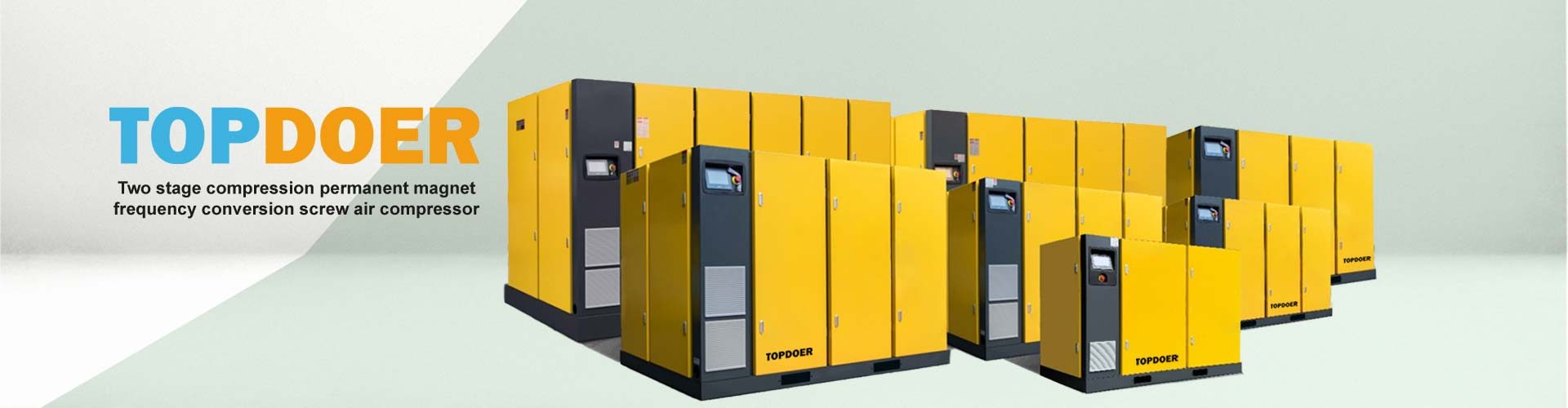 Topdoer Two Stage Permanent Magnet Frequency Conversion Screw Air Compressor